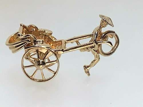 Vintage anhänger rickshaw - vintage,